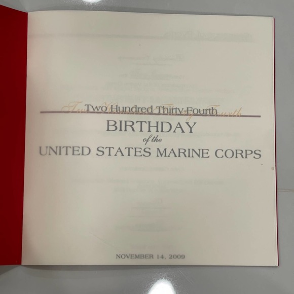 Marines Gift Marine Corp Gilded Booklet 2009 CD Military Service Semper Fidelis - Picture 7 of 7